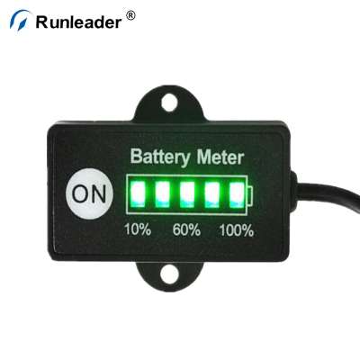 Runleader Completely Waterproof LED Battery Status Level Indicator For Outboard Motor Jet Ski Snowmobile