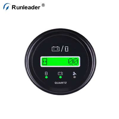 Runleader Battery Indicator Battery Load Tester Re-settable Hour Meter For Golf Car Forklift Buggy